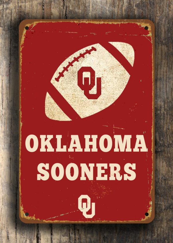 Oklahoma Sooners Sign Classic Metal Signs