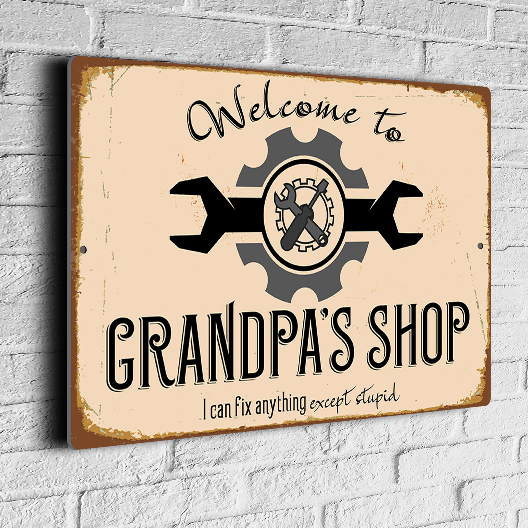 Grandpa S Shop Sign Gift For Grandpa Grandpa Gifts