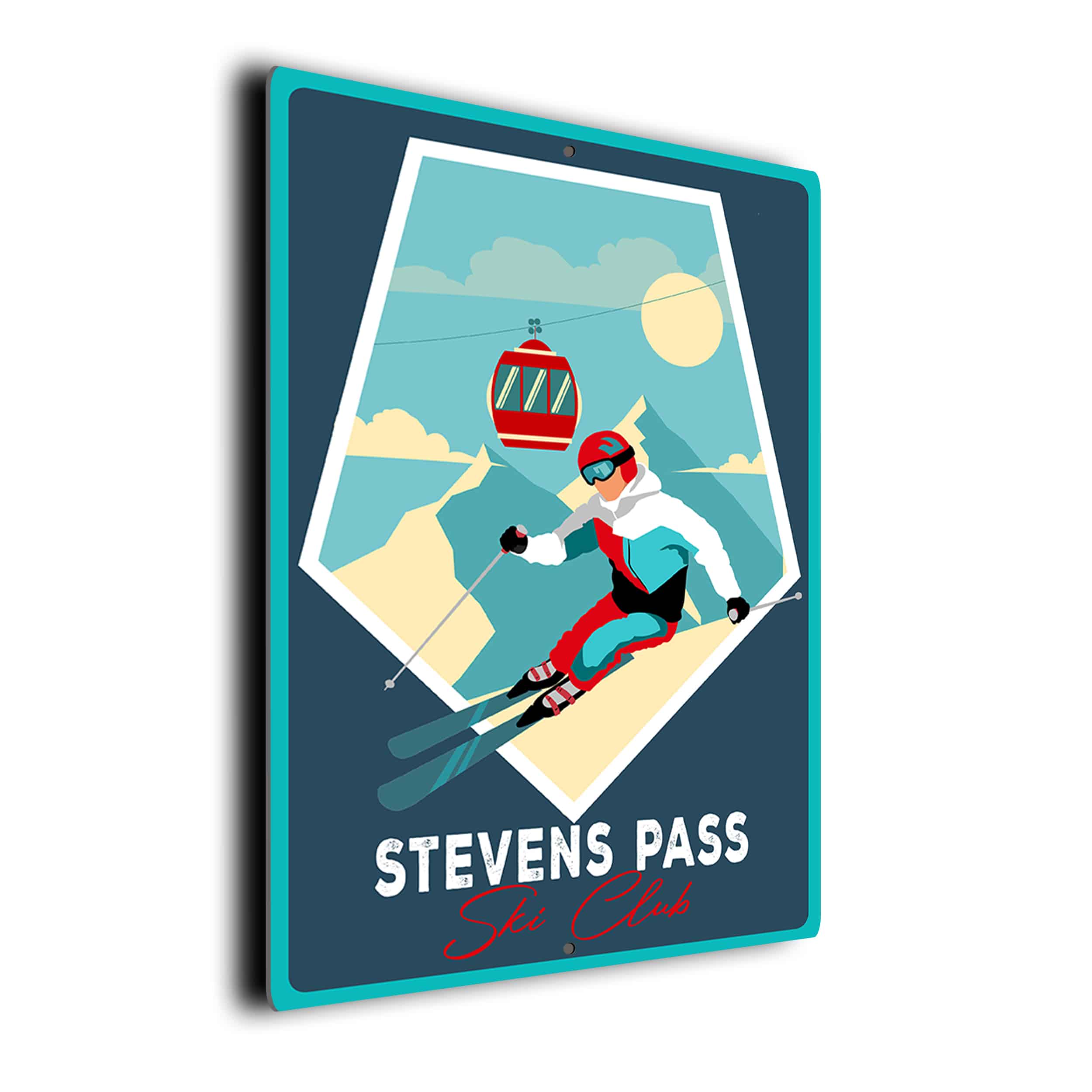 Stevens Pass Ski Club Sign Stevens Pass Ski Club Decor Stevens Pass