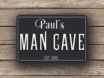 Black Man Cave Sign