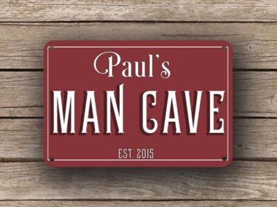 Red Man Cave Sign