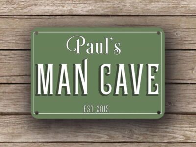 Green Man Cave Sign