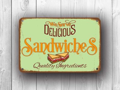 Vintage Sandwich Sign