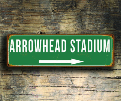 Arrowhead Stadium Sign Vintage style - Image 3