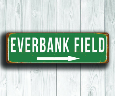 Everbank Field Sign Vintage Style