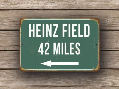 Heinz Field Stadium Sign Vintage Style - Image 2