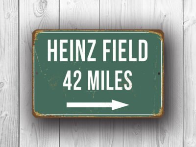 Heinz Field Stadium Sign Vintage Style