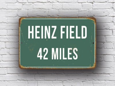 Heinz Field Stadium Sign Vintage Style - Image 3