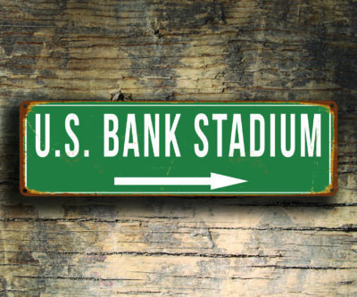 US Bank Stadium Sign Vintage style - Image 3