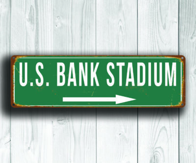 us bank stadium sign