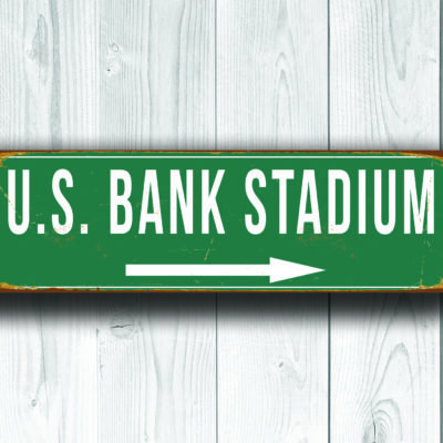 us bank stadium sign