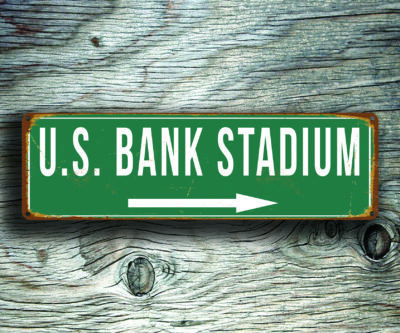 US Bank Stadium Sign Vintage style - Image 2