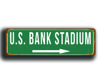 US Bank Stadium Sign Vintage style - Image 4