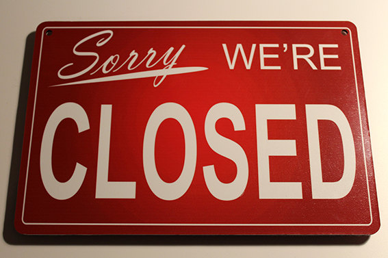 Red Open Closed Sign-Store Signs | Classic Metal Signs