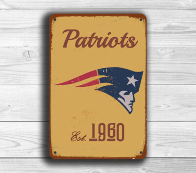 New England Patriots Logo Sign