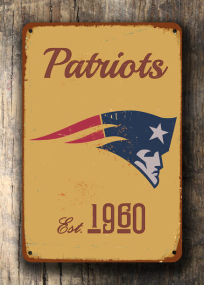 New England Patriots Logo Sign