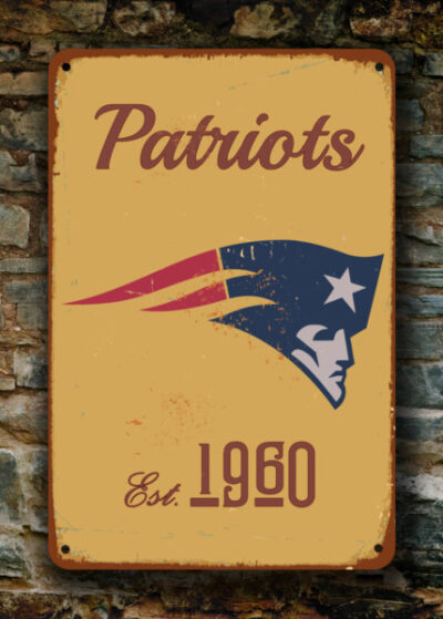 New England Patriots Logo Sign