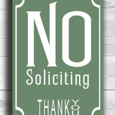 NO SOLICITING SIGNS No Soliciting Signs Classic Aluminum Composite Metal No Soliciting Sign Please No Soliciting Sign weatherproof sign