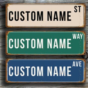 Personalized Signs for Home and Garden | Classic Metal Signs