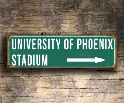 University of Phoenix Stadium Sign