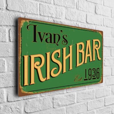 Custom Irish Bar Sign