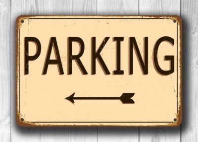 Vintage Parking Sign