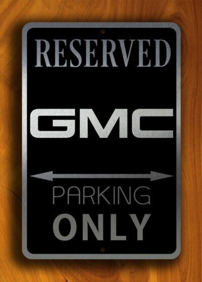 Brushed Metal GMC Sign