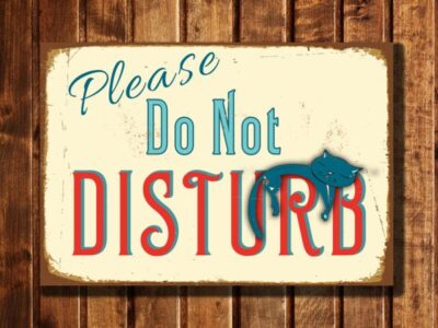 DO NOT DISTURB Sign