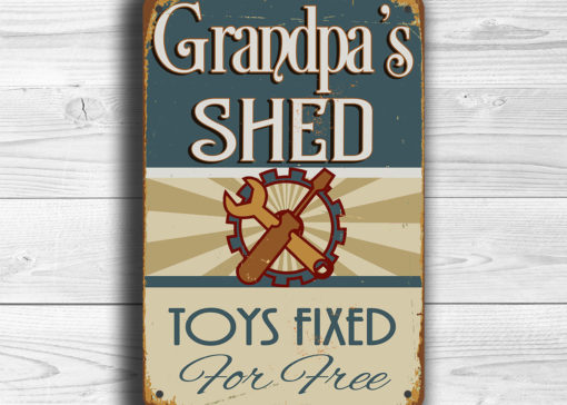 Grandpas Shed Sign | Classic Metal Signs