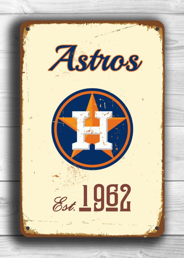 Open Road Brands Houston Astros Round Baseball Metal Sign 90182273-s - The  Home Depot 