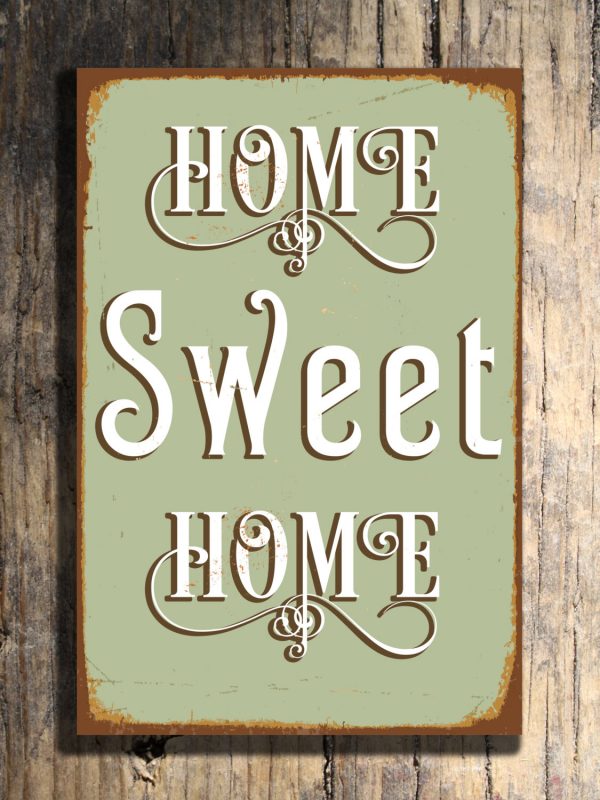 HOME SWEET HOME Sign | Classic Metal Signs