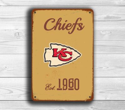 Kansas City Chiefs Logo Sign