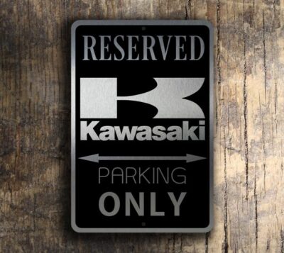 KAWASAKI RESERVED PARKING Sign