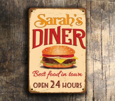 PERSONALIZED DINER SIGN