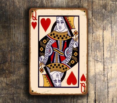 QUEEN of HEARTS Wall sign