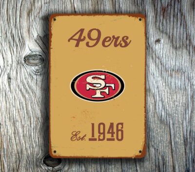 San Francisco 49ers Football Sign