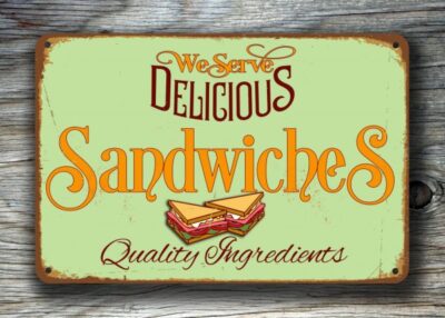 SANDWICHES RESTAURANT SIGN