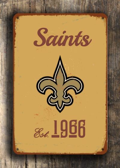 Vintage style New Orleans Saints Sign