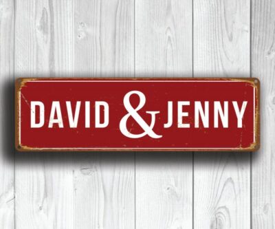 vintage-style-wedding-couple-street-sign