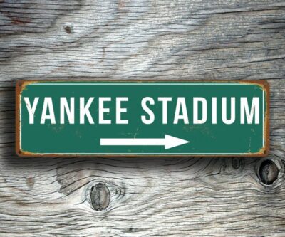 Vintage style Yankee Stadium Sign