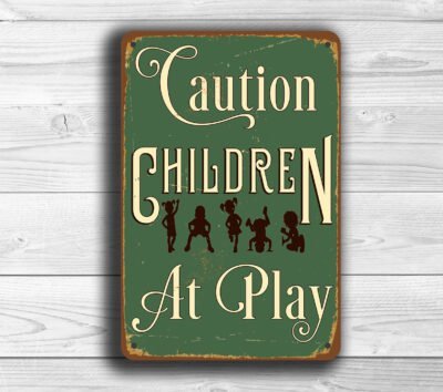 Children at play sign