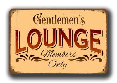 Gentlemen's Lounge Sign - Image 4