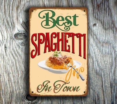 Vintage Style Spaghetti Sign - Image 4