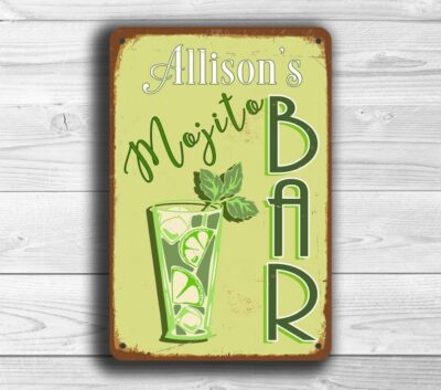 CUSTOM MOJITO BAR Sign