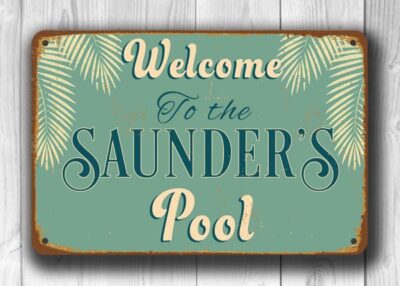 CUSTOM POOL SIGN