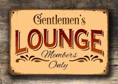 GENTLEMENS LOUNGE SIGN