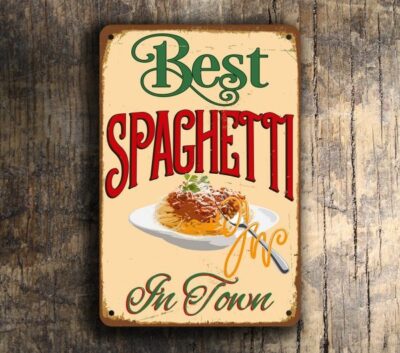 Vintage Style Spaghetti Sign