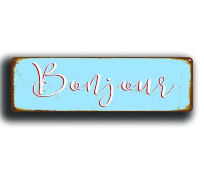 Bonjour sign