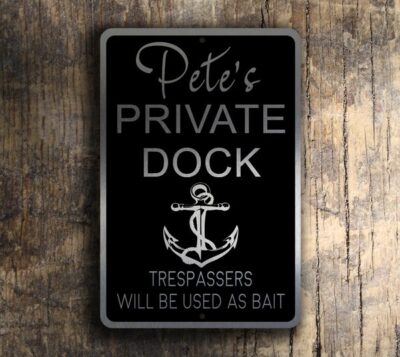 Private Dock Sign