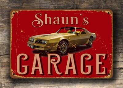 Pontiac Garage Sign